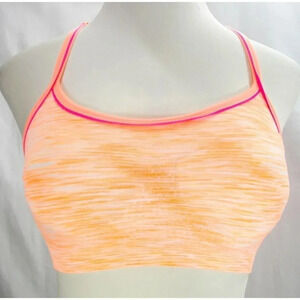 SMALL Everlast Wire Free Padded Racerback Sports Bra Bahama Sun‎ Space Dyed NWT
